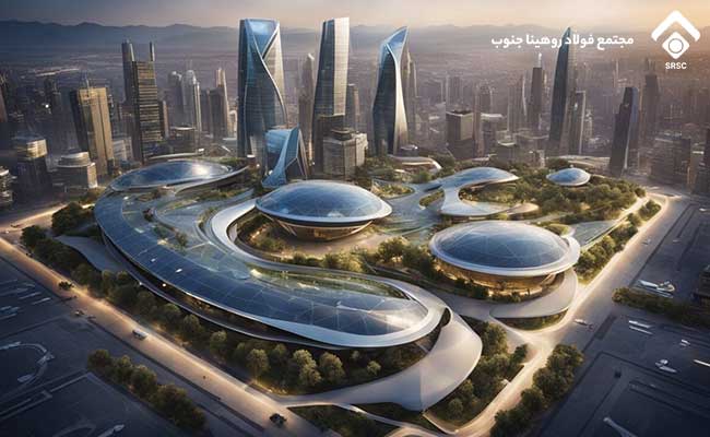 فولاد سازه ساختمان شهر مدرن